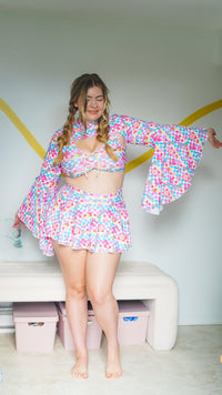 Thumbnail for ✨COMING SOON✨ All Smiles Cheeky Rave Skirt