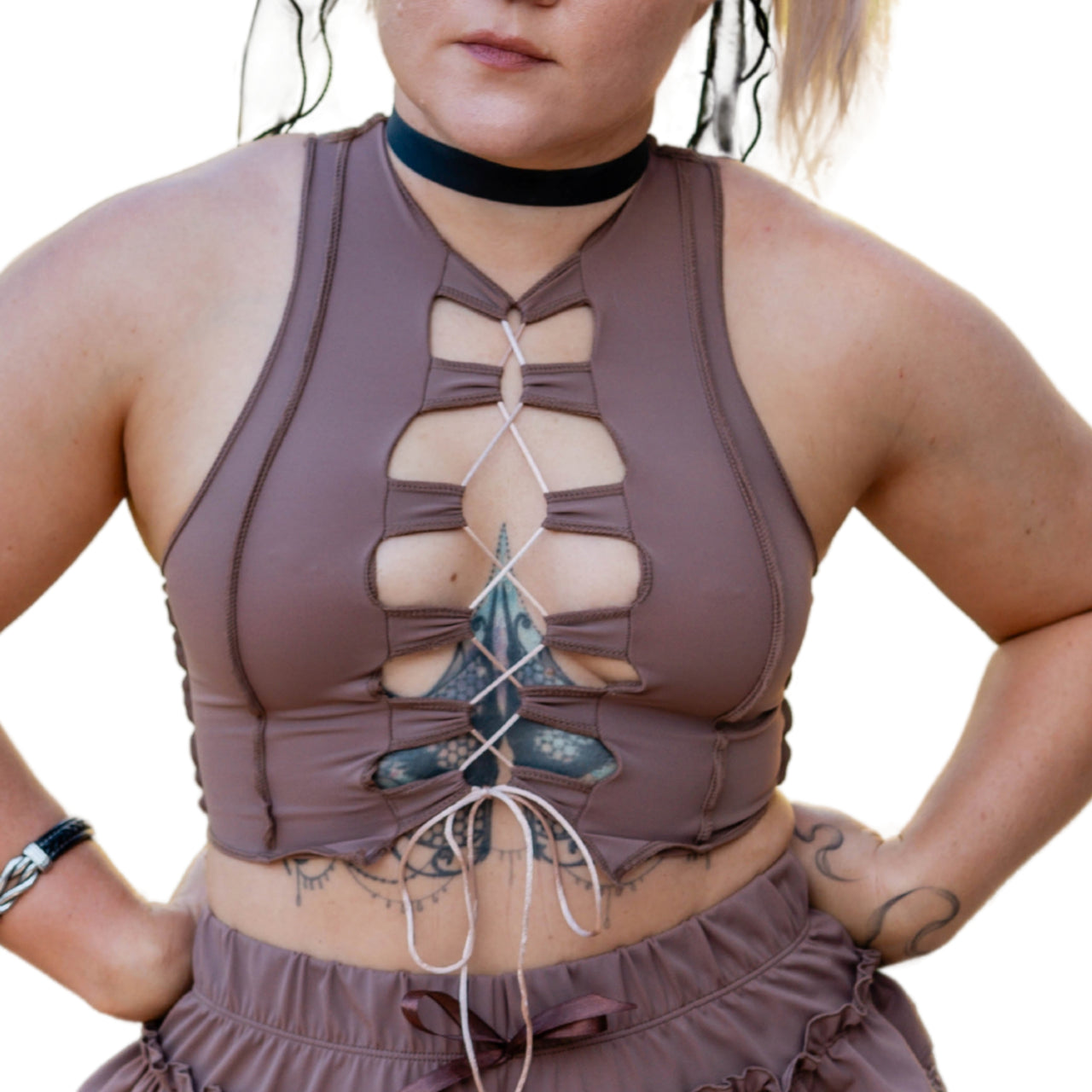 ✨COMING SOON ✨Brown Reverse Seam Top