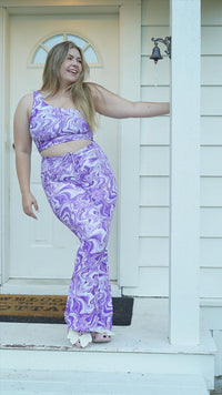 Thumbnail for ✨COMING SOON✨ Scare-Bear Drawstring Flares (UV REACTIVE)