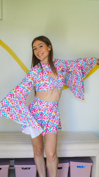 Thumbnail for ✨COMING SOON✨ All Smiles Cheeky Rave Skirt