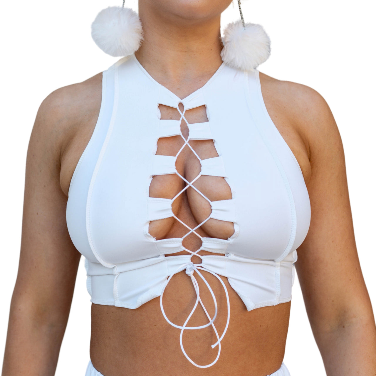 ✨COMING SOON ✨White Reverse Seam Top Xtra Support