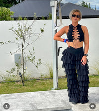 Thumbnail for ✨PRE ORDER ✨Black Ruffle Flares