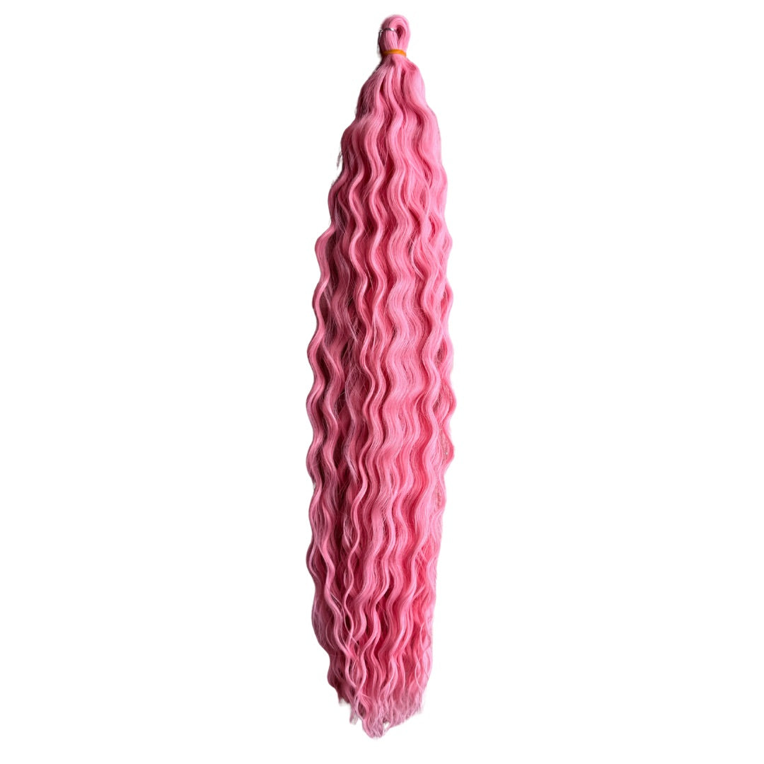 Baby Pink Ariel Curl Hair