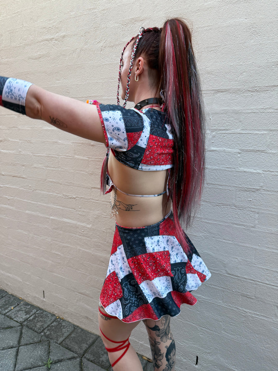 Miss Daisy Wrap Skirt with Lace Detail