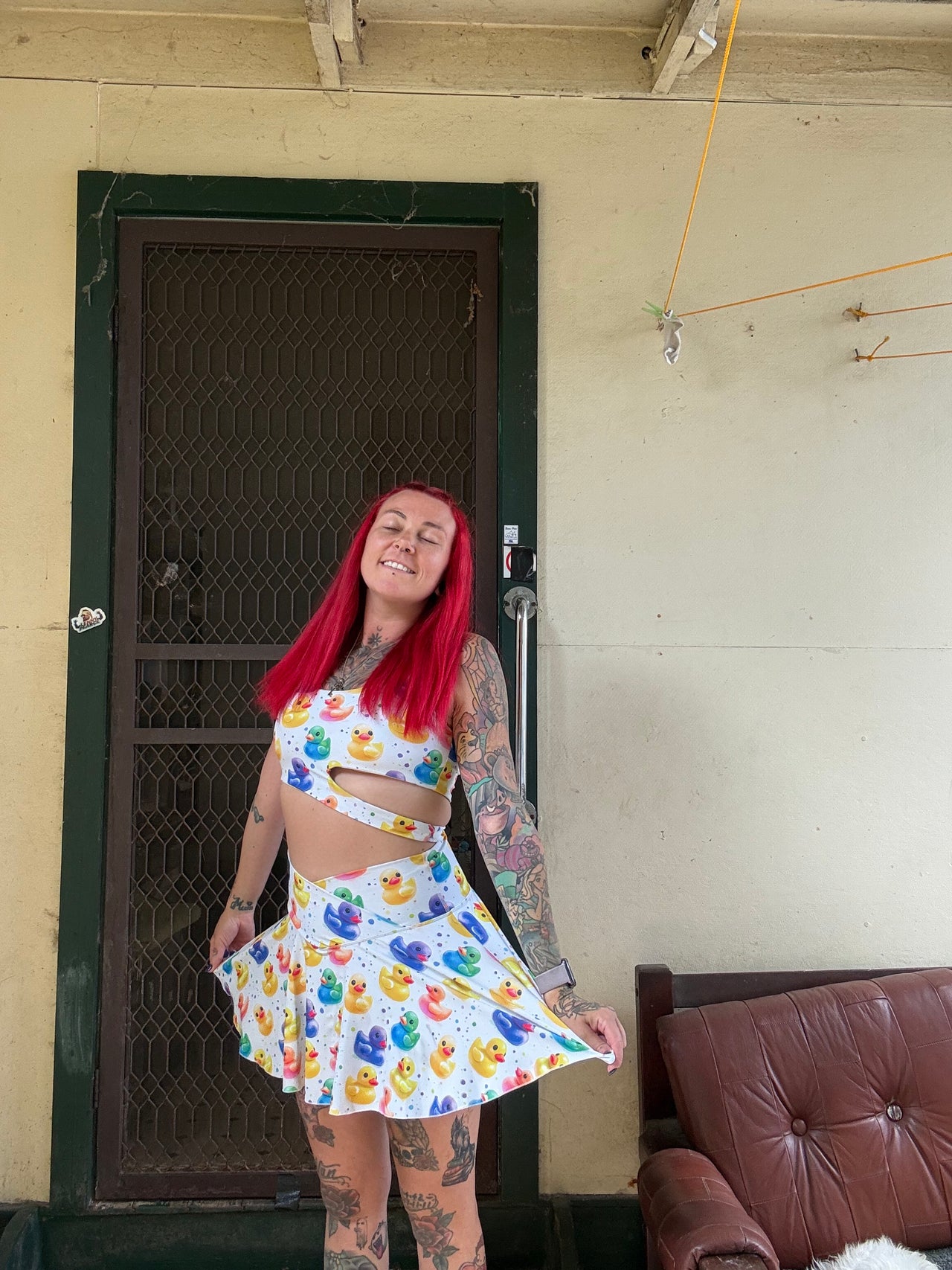 ✨COMING SOON✨ Scare-Bear A-line Pocket Skort (UV REACTIVE)