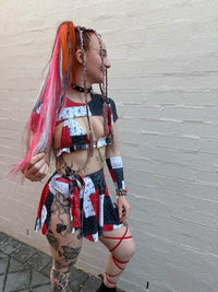 Thumbnail for Miss Daisy Wrap Skirt with Lace Detail