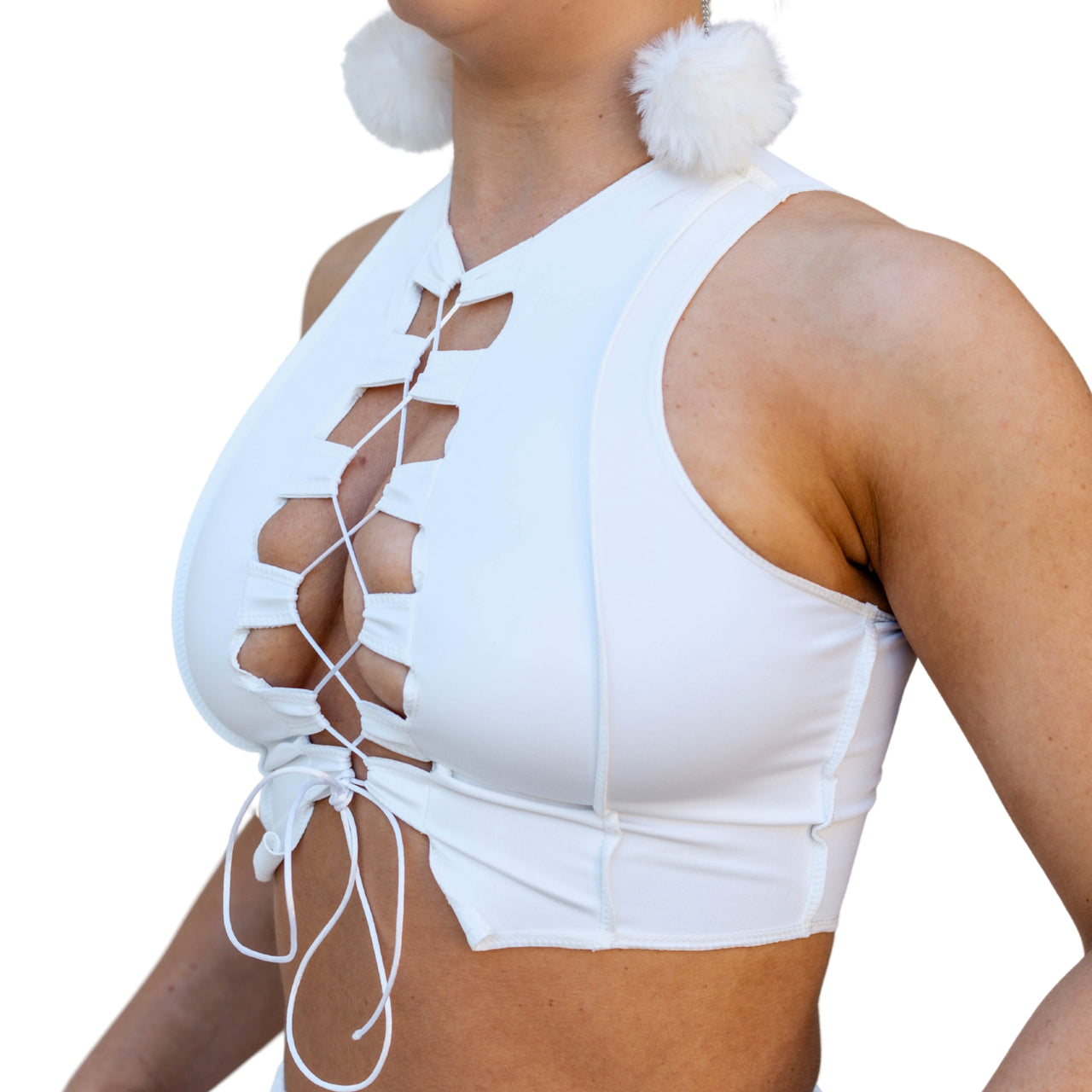 ✨COMING SOON ✨White Reverse Seam Top Xtra Support