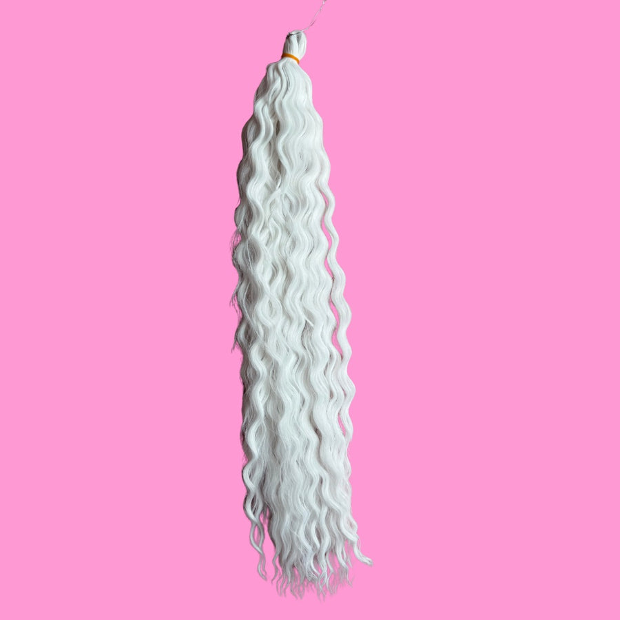 White Ariel Curl Hair