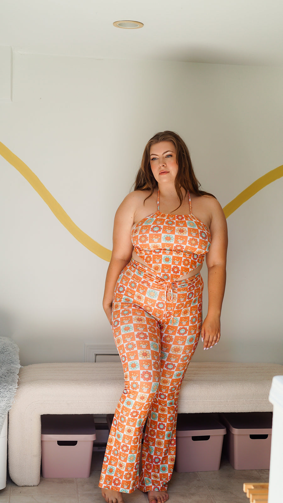 ✨COMING SOON✨ Scare-Bear Drawstring Flares (UV REACTIVE)