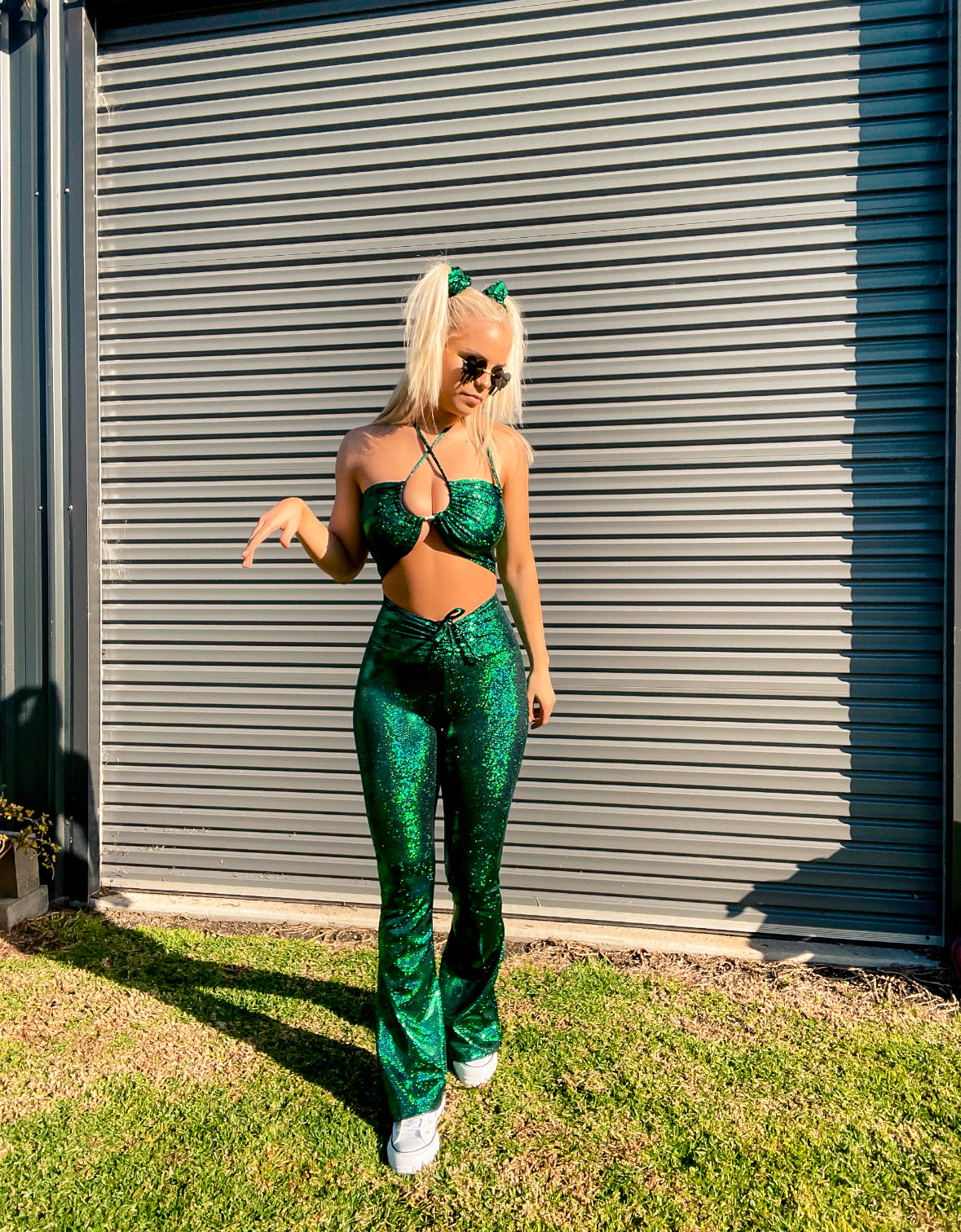 ✨COMING SOON✨ Scare-Bear Drawstring Flares (UV REACTIVE)