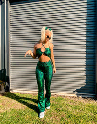 Thumbnail for ✨COMING SOON✨ Scare-Bear Drawstring Flares (UV REACTIVE)