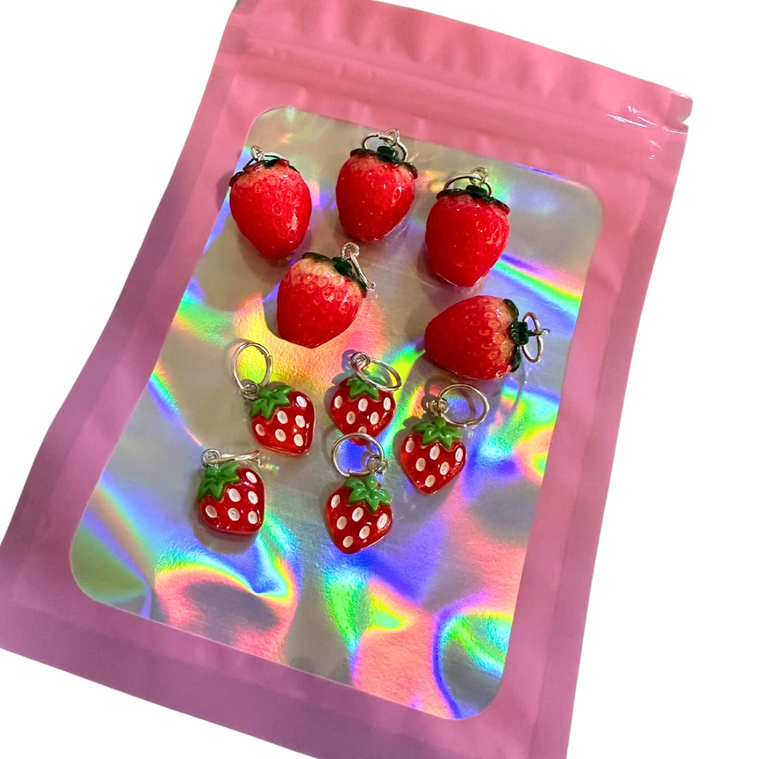 Hair Charms mixed - Strawberries