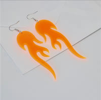 Thumbnail for Orange Flame Earrings