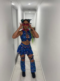 Thumbnail for ✨COMING SOON✨ Scare-Bear A-line Pocket Skort (UV REACTIVE)