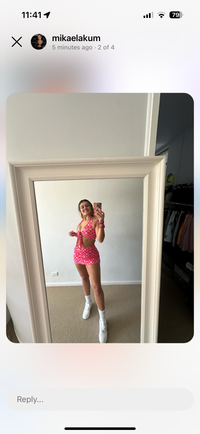 Thumbnail for Pink Paisley Skort