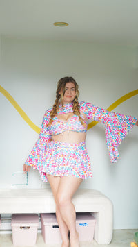 Thumbnail for ✨COMING SOON✨ All Smiles Cheeky Rave Skirt