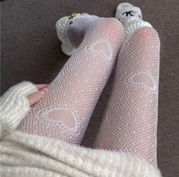 Thumbnail for Heart Tights White