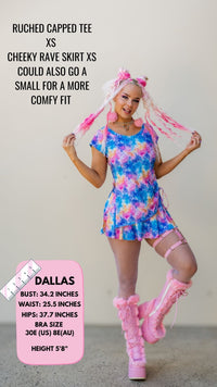 Thumbnail for ✨COMING SOON✨ Tie Dye Cheeky Rave Skirt