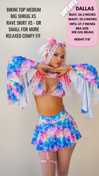 Thumbnail for ✨COMING SOON✨ Tie Dye Cheeky Rave Skirt