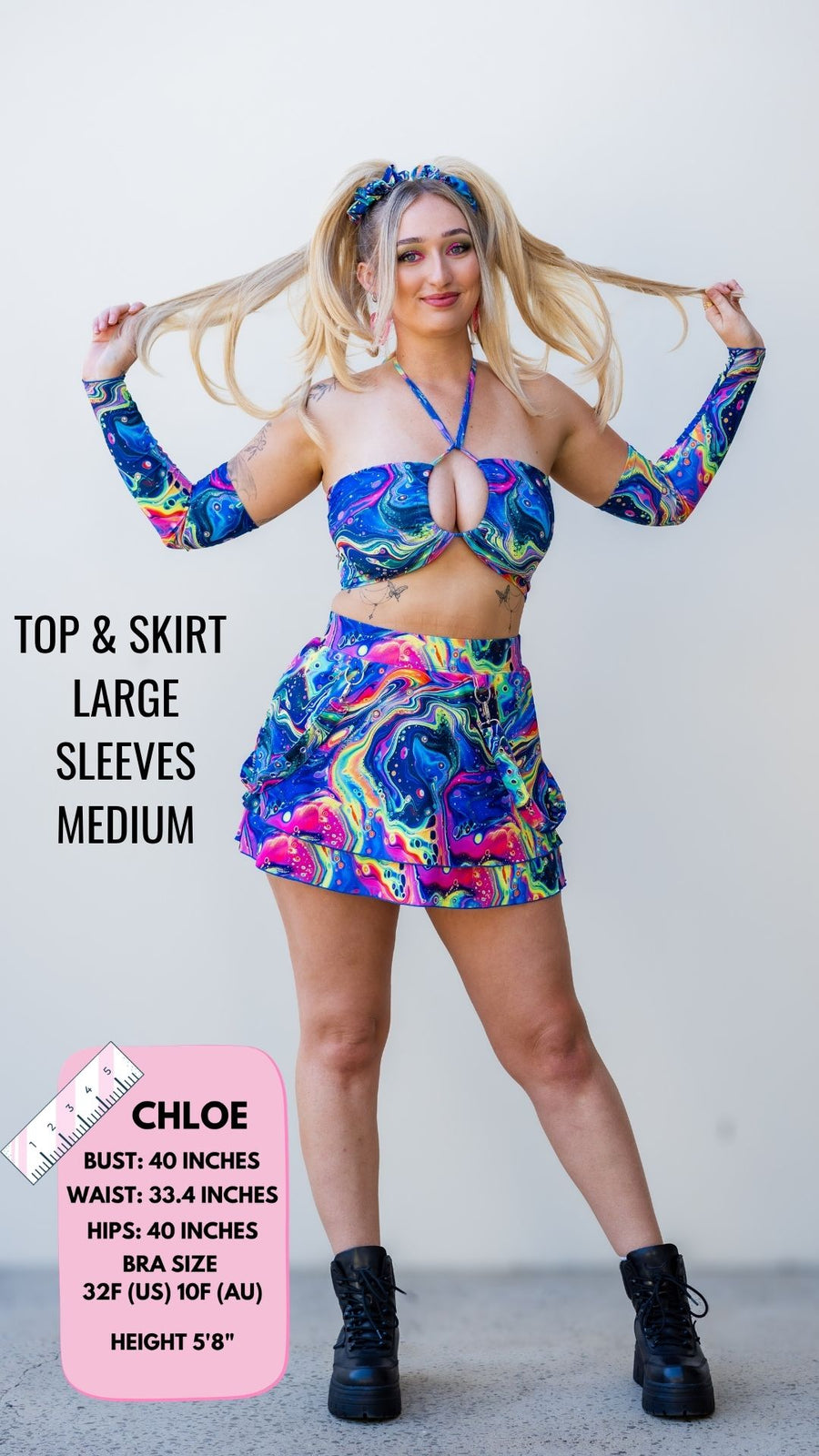 ✨COMING SOON✨ Oil Slick Suspender Skirt
