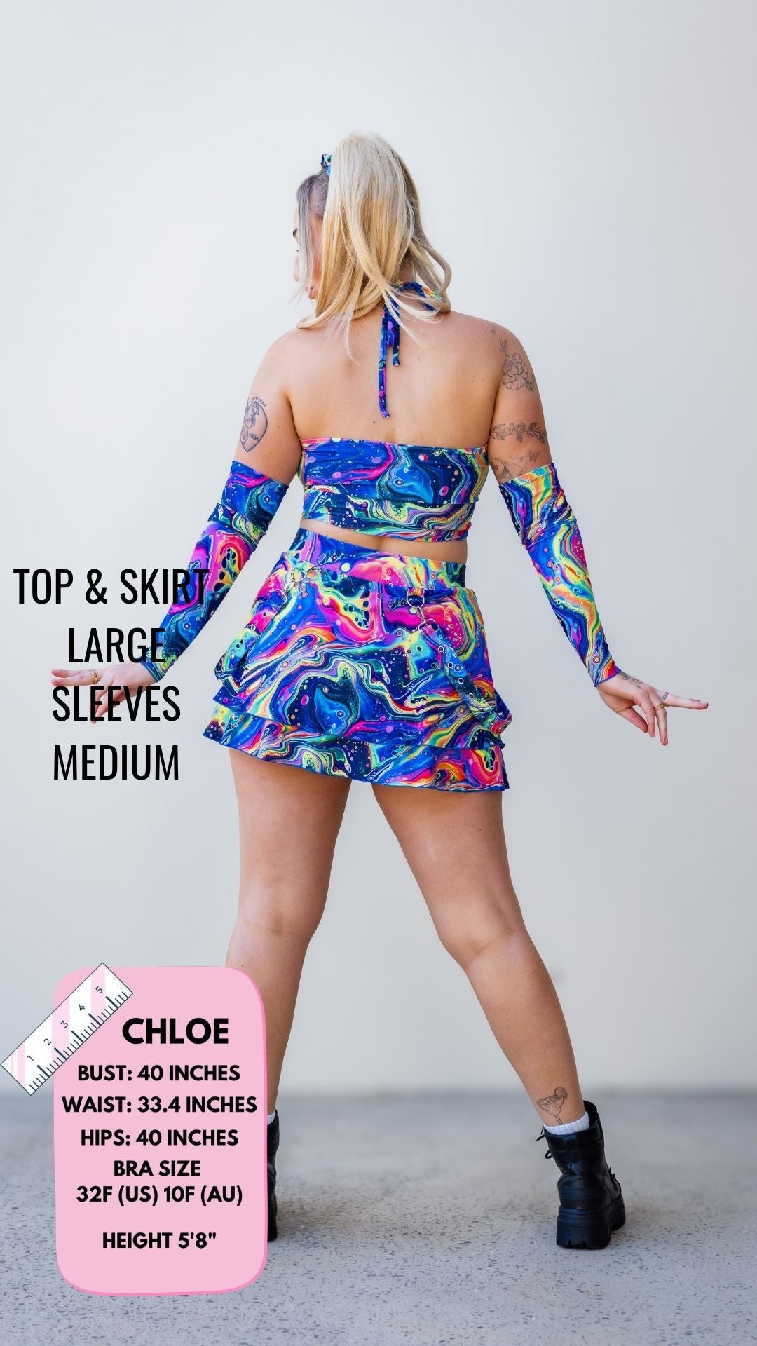 ✨COMING SOON✨ Oil Slick Suspender Skirt