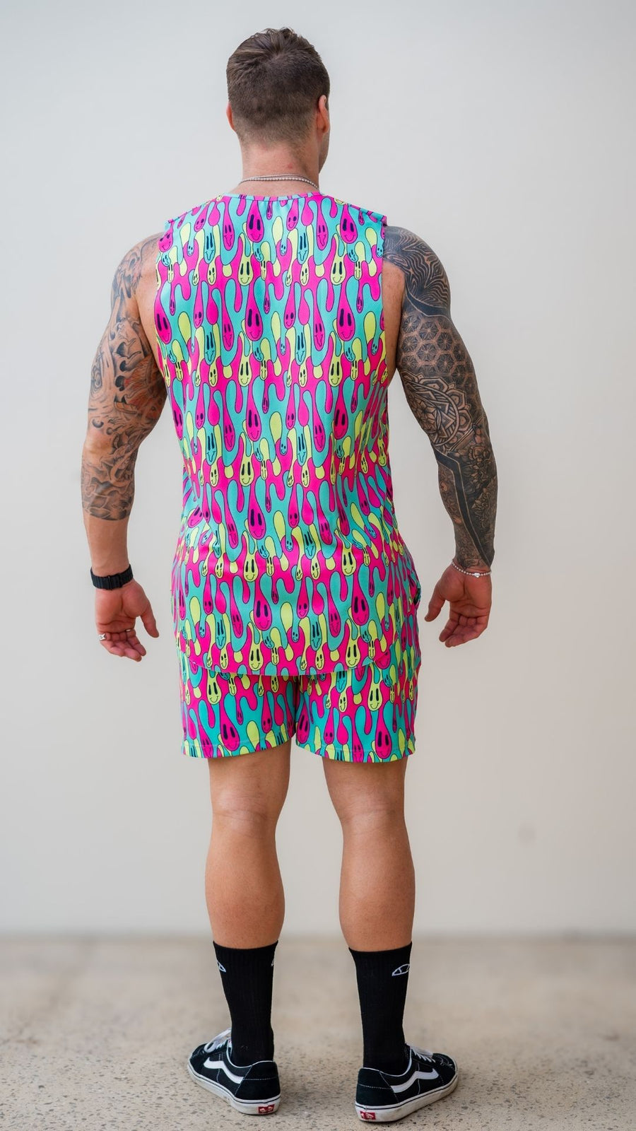 Trip Drip Mens Cutoff Singlet Dryfit Fabric