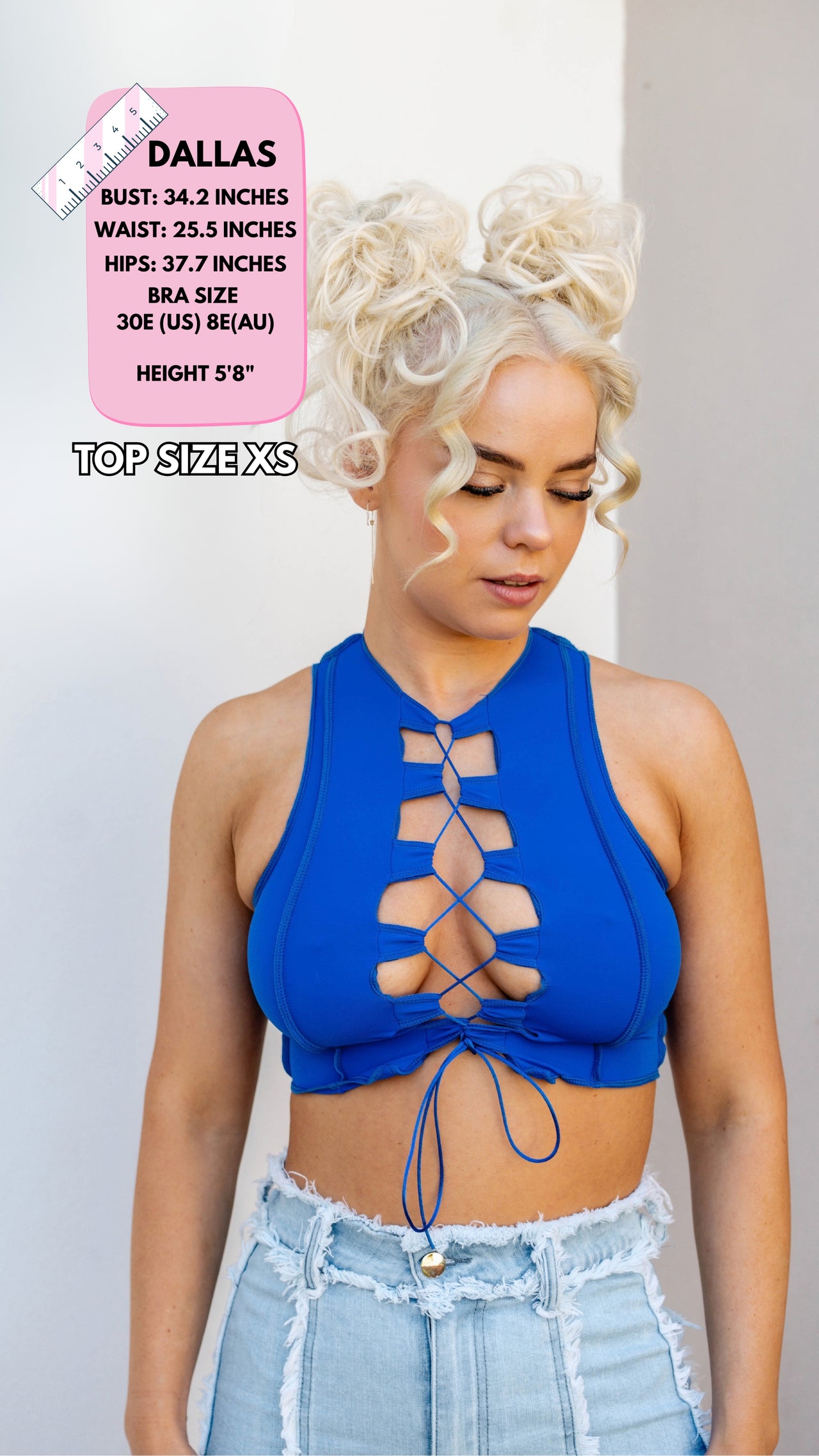 ✨COMING SOON✨ Blue Reverse Seam Top