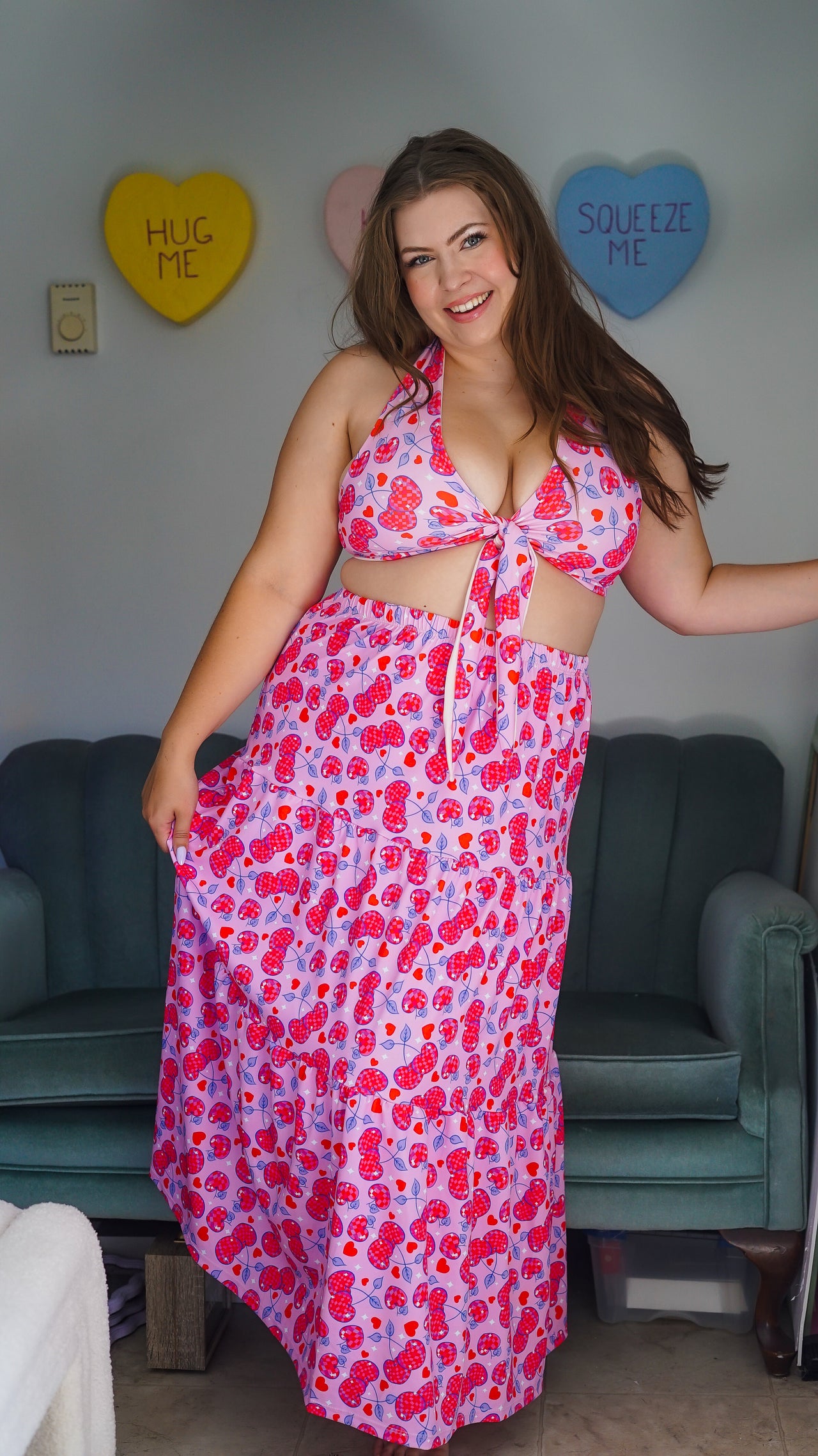 Cherry Bomb Maxi Skirt