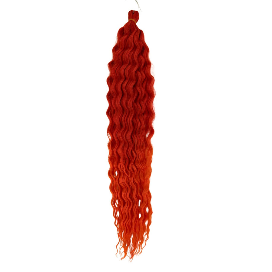 Orange Ombre Ariel Curl Hair