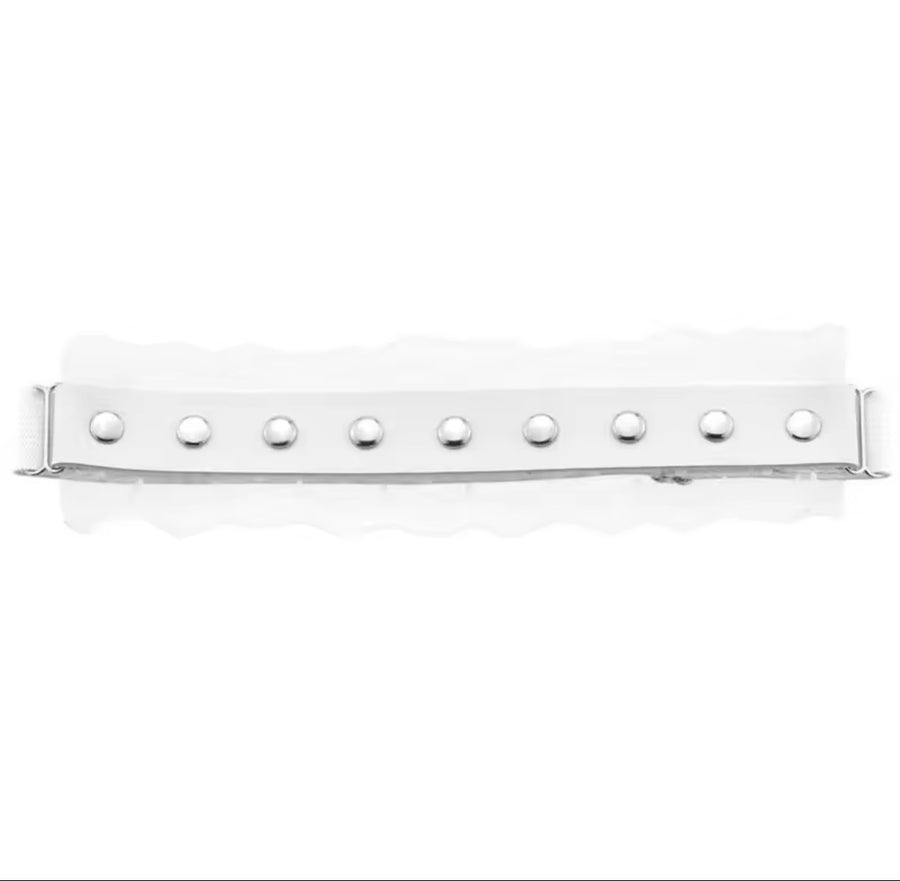 Leg Harness With Lace White