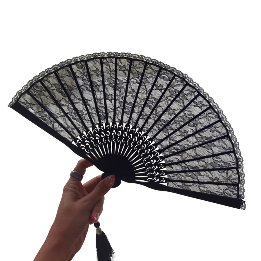 Black Lace Fan