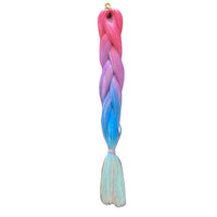 Thumbnail for Synthetic Braiding Hair - Pink to Blue Candy OMBRE