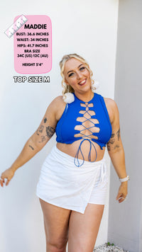 Thumbnail for ✨COMING SOON✨ Blue Reverse Seam Top
