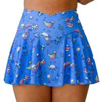 Thumbnail for ✨COMING SOON✨ Purple Alien A-line Pocket Skort