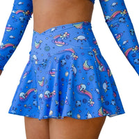 Thumbnail for ✨COMING SOON✨ Purple Alien A-line Pocket Skort