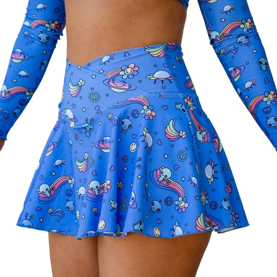 ✨COMING SOON✨ Purple Alien A-line Pocket Skort