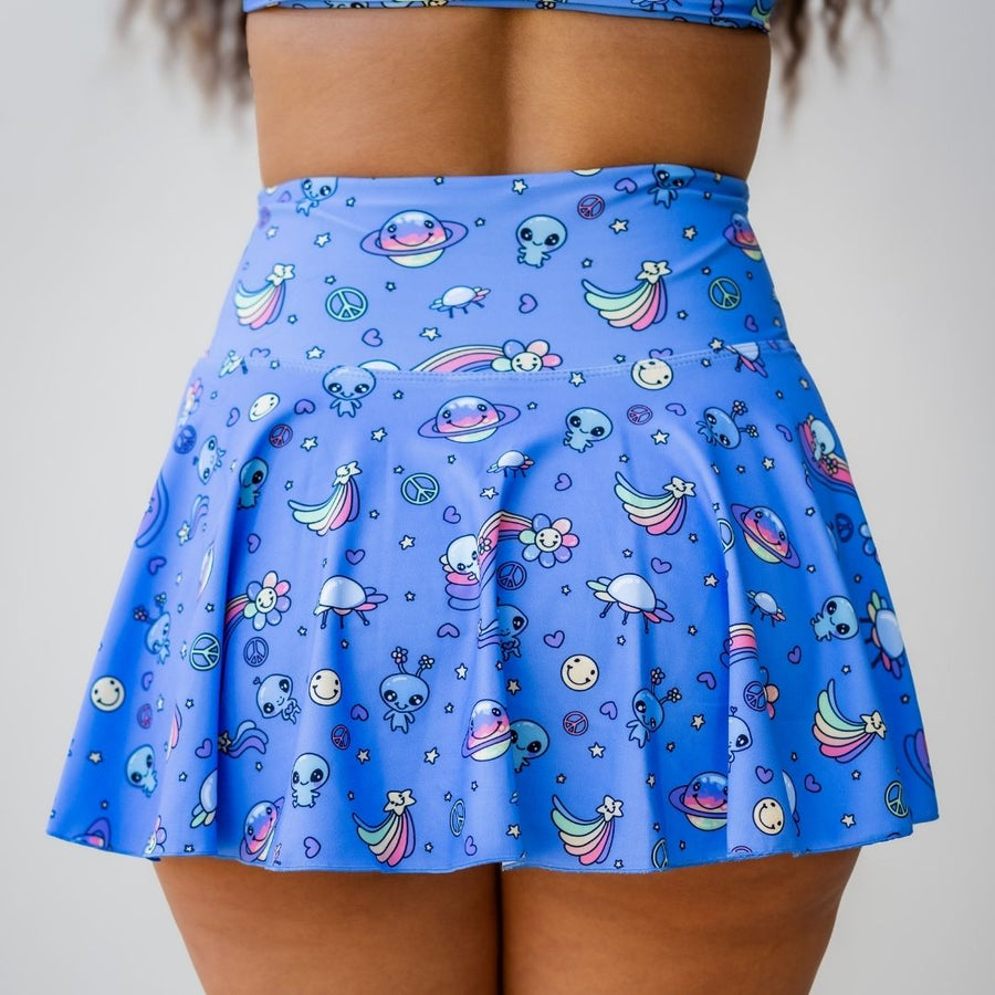 ✨COMING SOON✨ Purple Alien A-line Pocket Skort