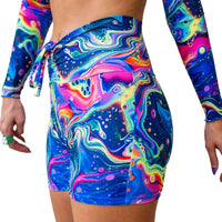 Thumbnail for ✨COMING SOON✨ Oil Slick Drawstring Shorts