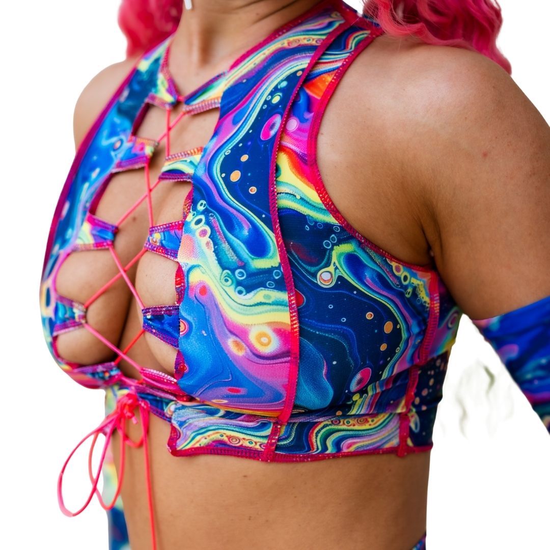 ✨COMING SOON✨ Oil Slick Reverse Seam Top