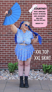 Thumbnail for ✨COMING SOON✨ Purple Alien Flow Skirt