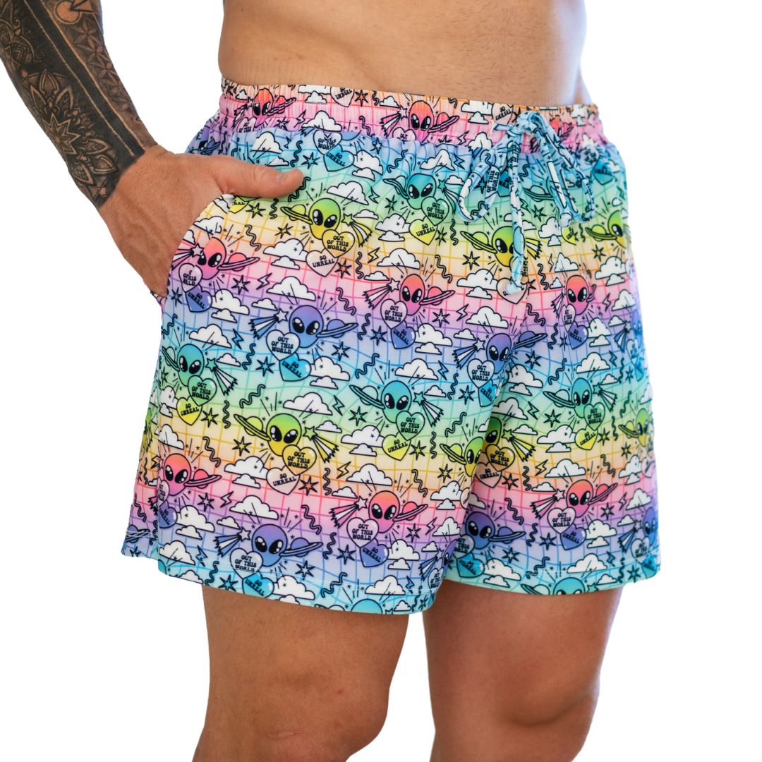 Alien Doodle Out Of This World Mens Shorts *SUPER LIMITED*