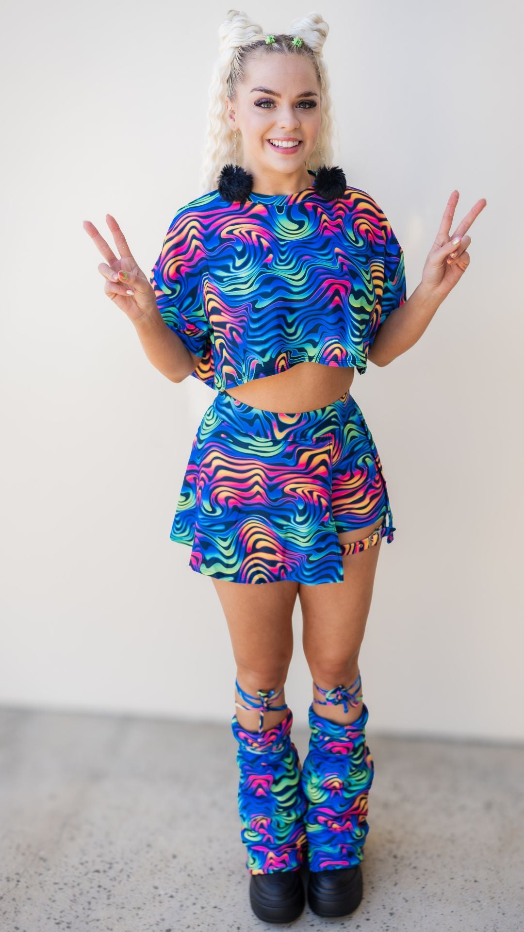 Spectrum Buckle Skort with Pocket