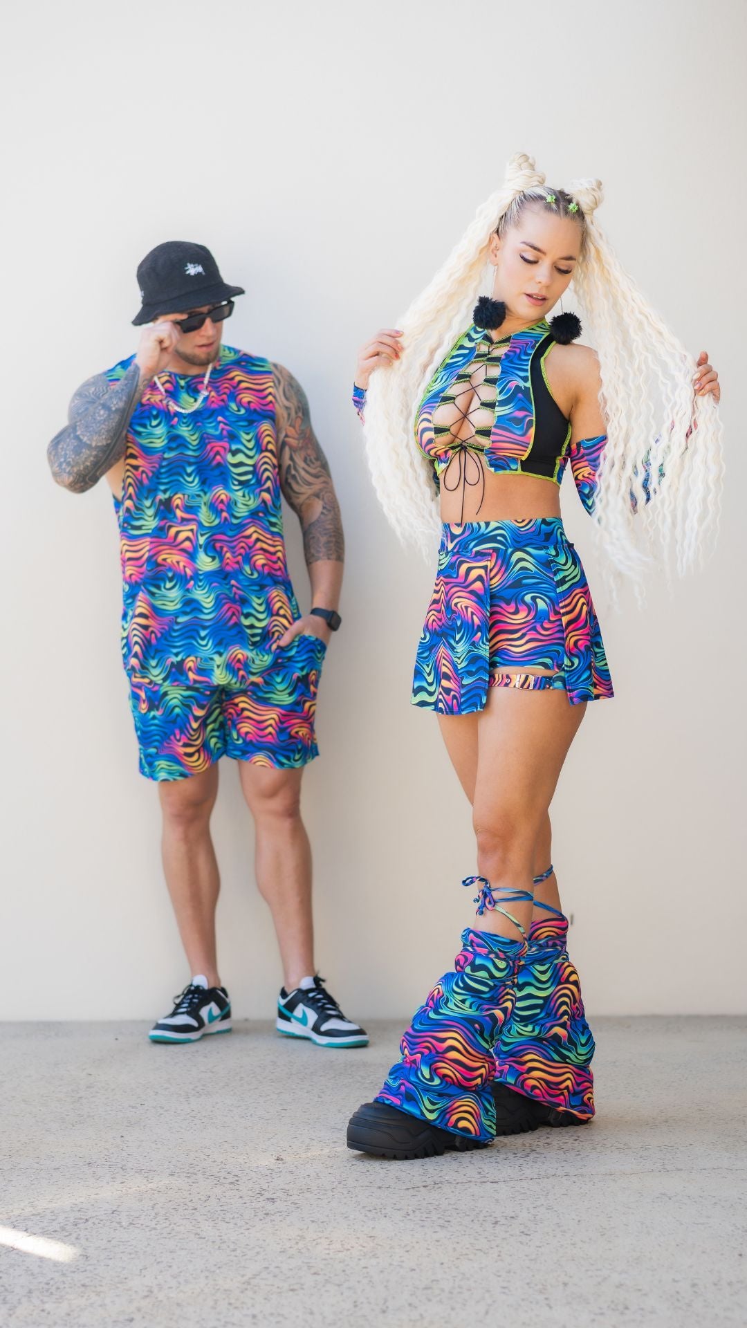 Spectrum Buckle Skort with Pocket