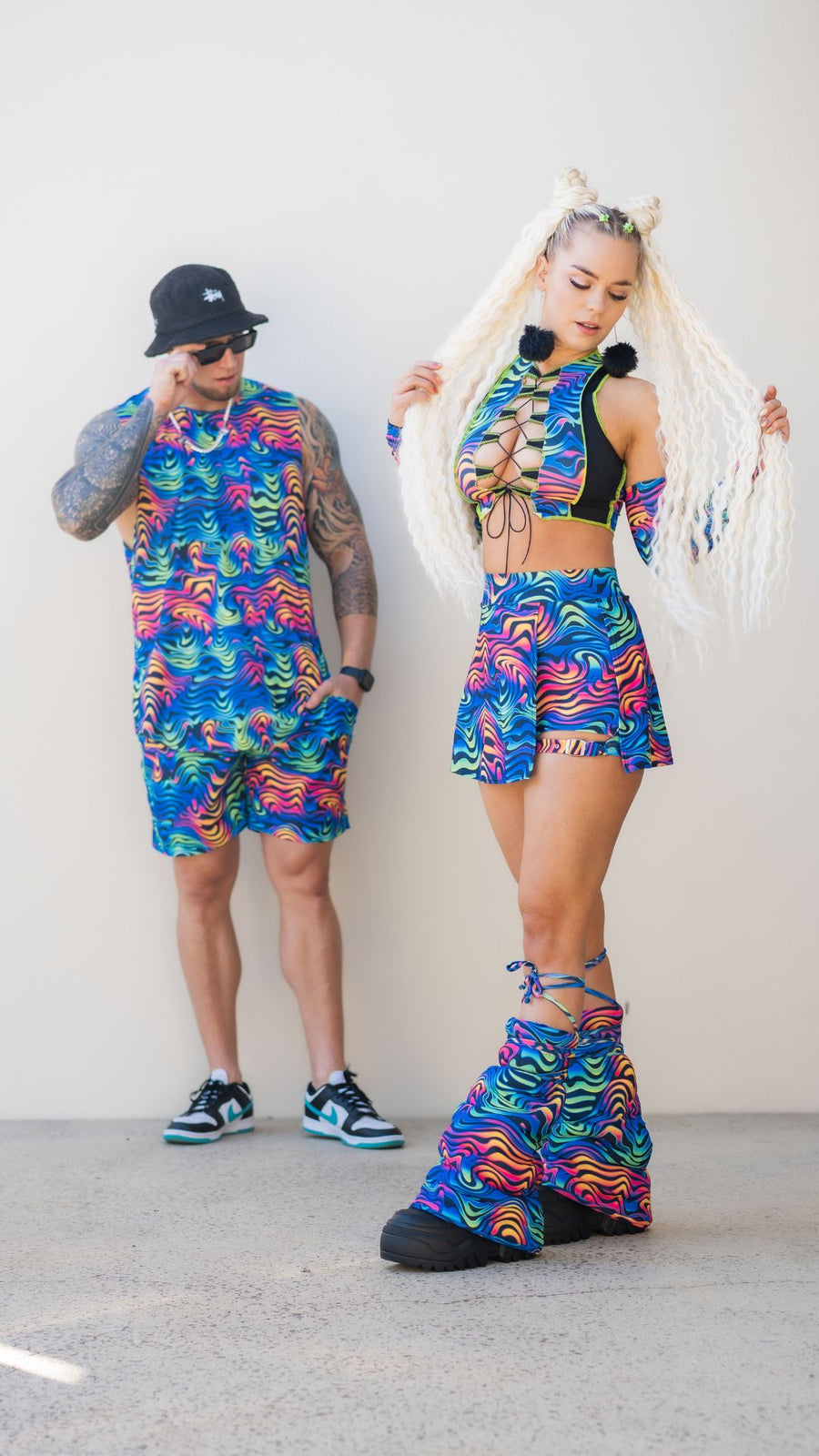 Spectrum Buckle Skort with Pocket