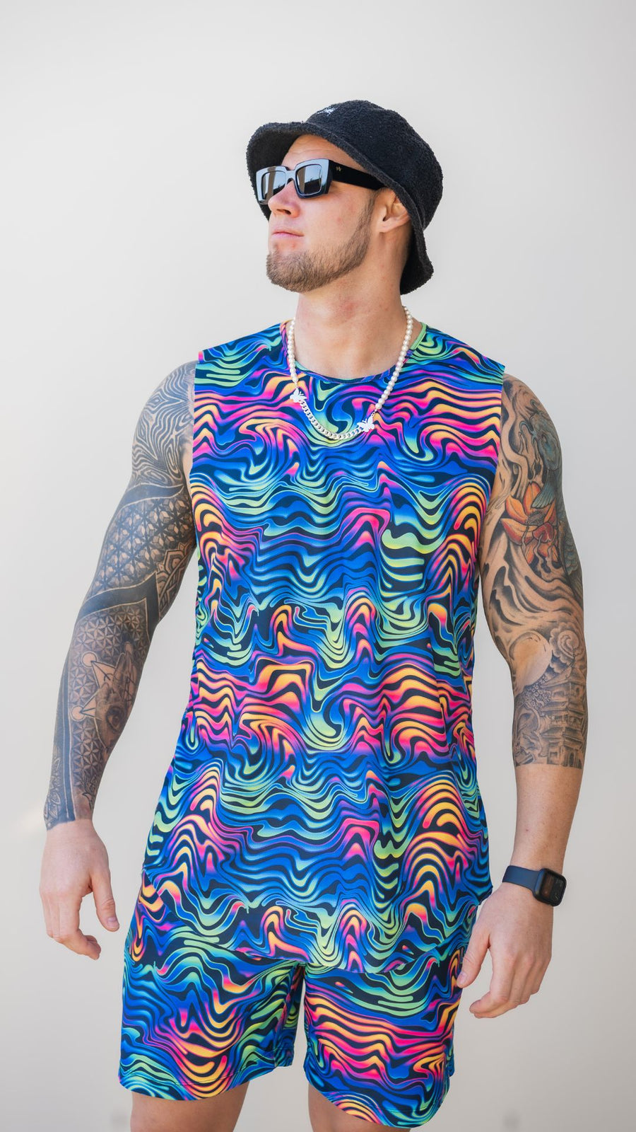 Spectrum Mens Cutoff Singlet Dryfit Fabric