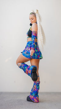 Thumbnail for Spectrum Buckle Skort with Pocket