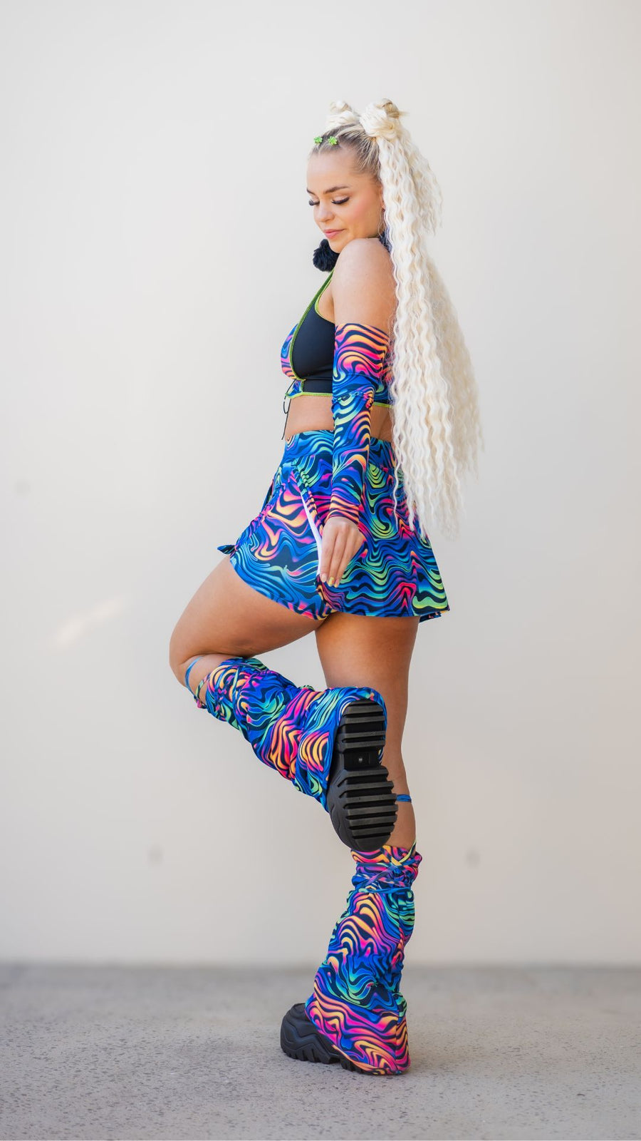 Spectrum Buckle Skort with Pocket