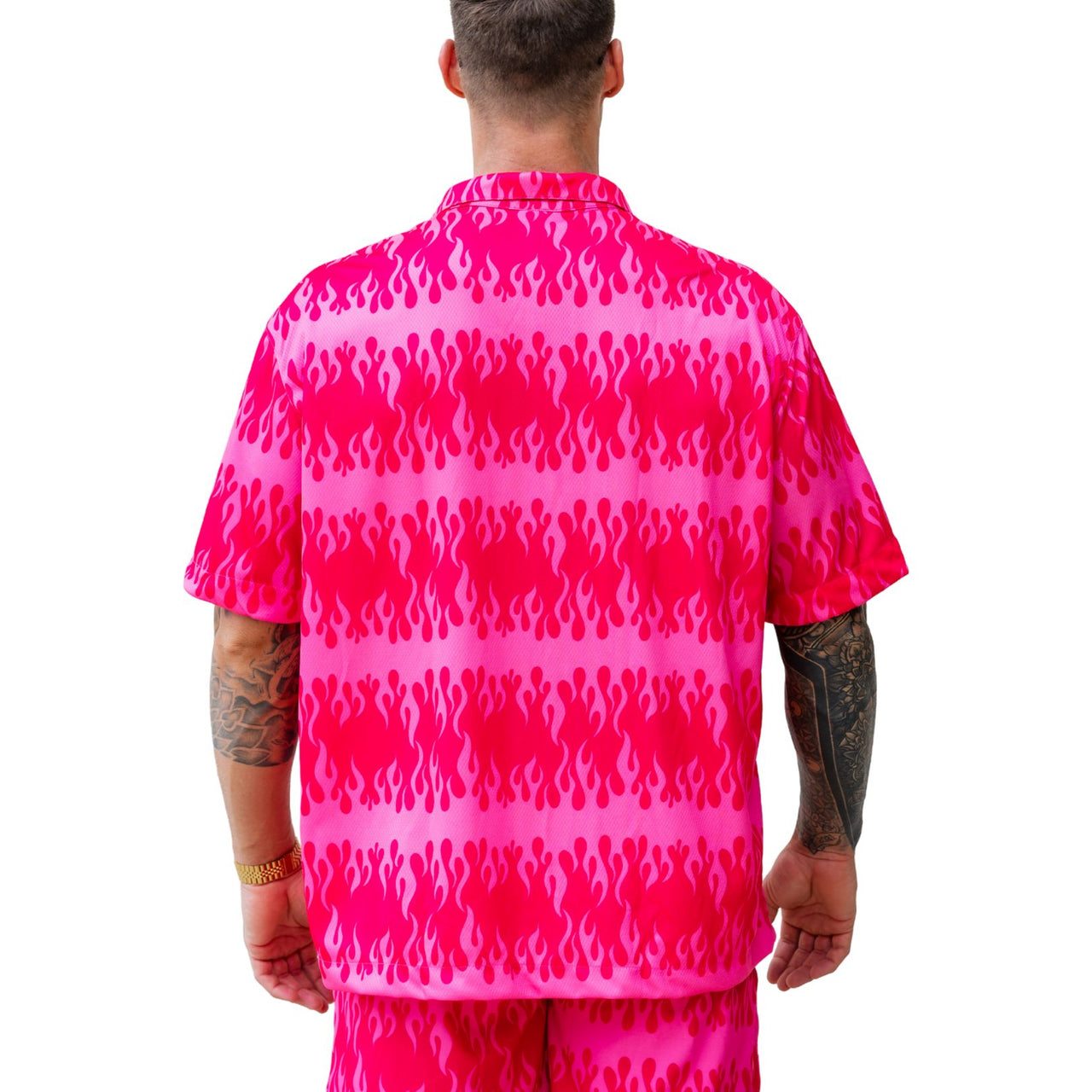 Red Flame Mens Button Up PRE-ORDER