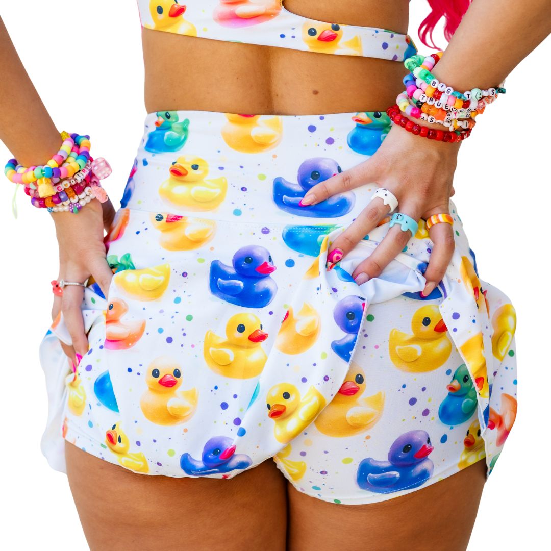Duckies" A-line Pocket Skort