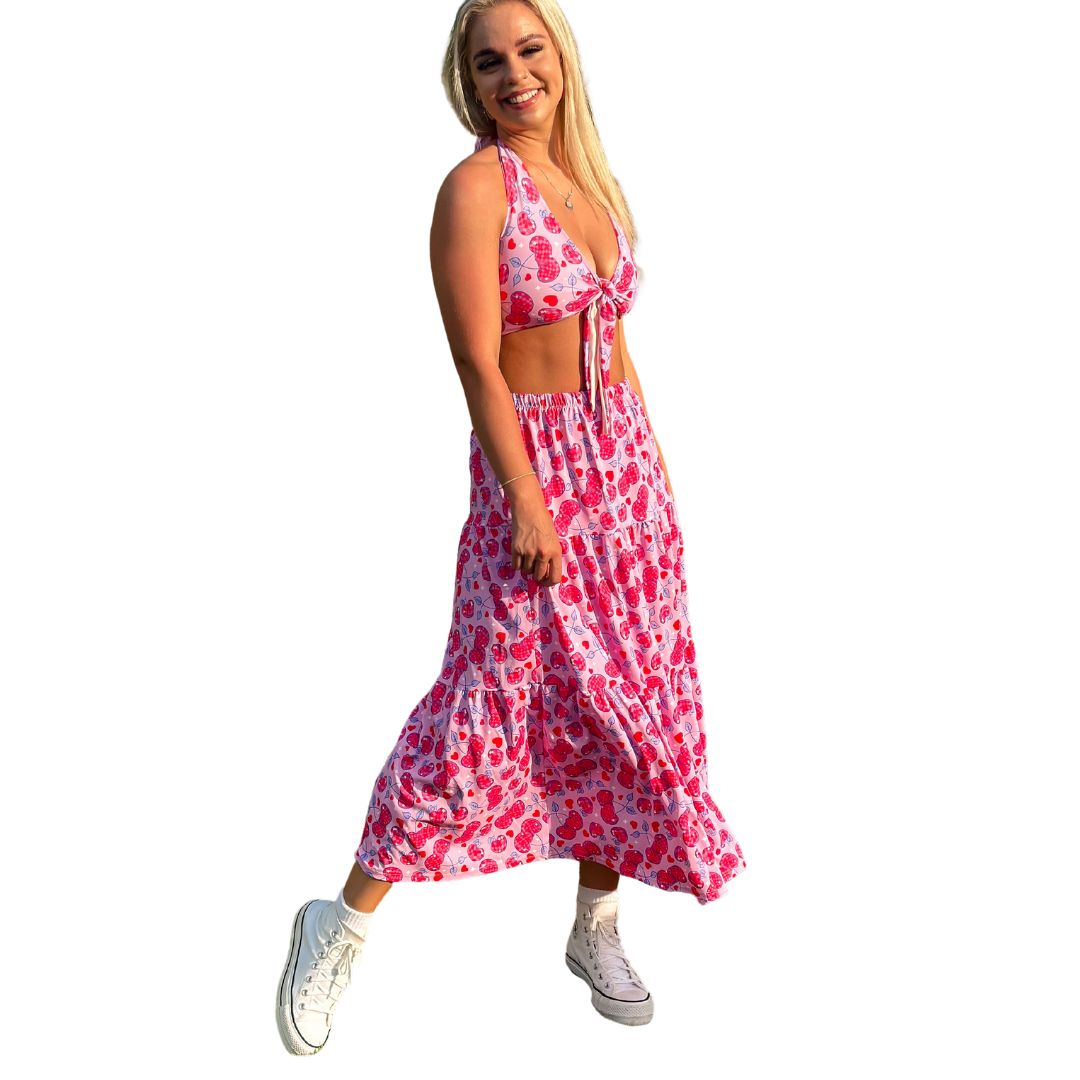 Cherry Bomb Maxi Skirt